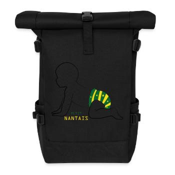 Petit Nantais - Sac à dos roll top - noir - Devant