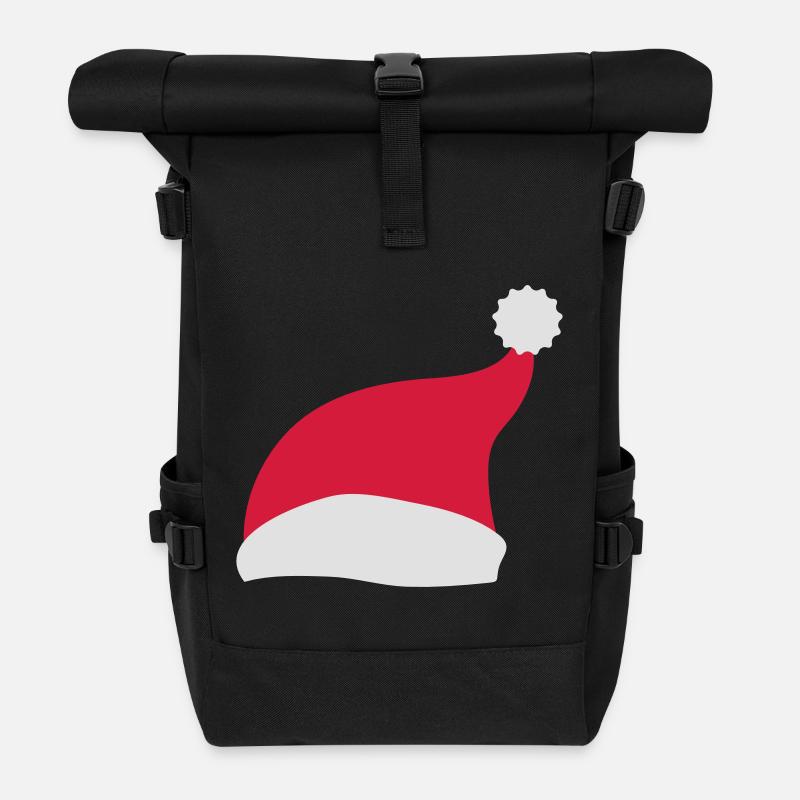 weihnachtsmütze weihnachten - Rolltop Rucksack - Schwarz
