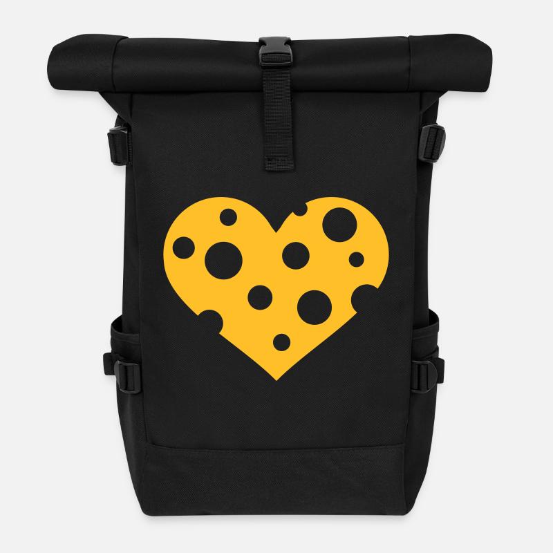 Käse - Rolltop Rucksack - Schwarz