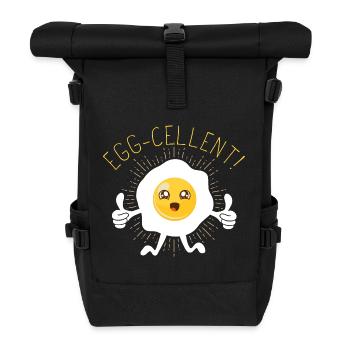 Oeuf (Egg-cellent) - Sac à dos roll top - noir - Devant