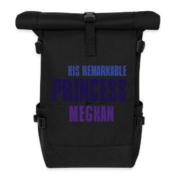HT Royal Wedding Remarkable Princess blue - Rolltop Rucksack - Schwarz - Vorne