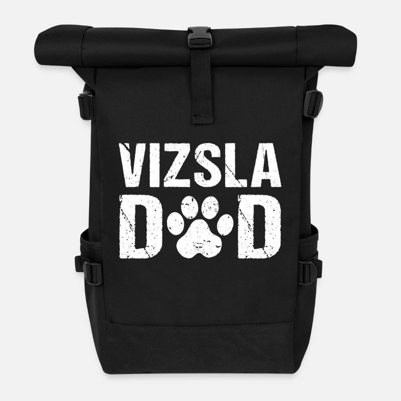 Vizsla Dad Magyar Vizsla - Rolltop Rucksack - Schwarz