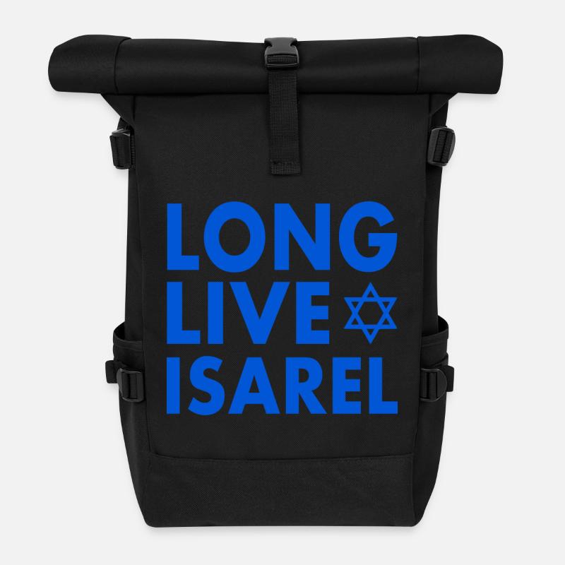 Israel - Sac à dos roll top - noir