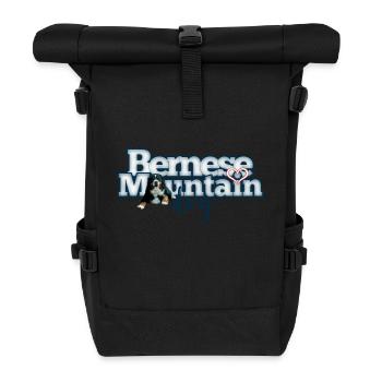Berner Sennenhund - Rolltop Rucksack - Schwarz - Vorne