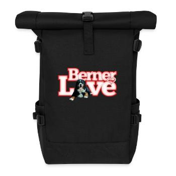 Berner Sennenhund - Rolltop Rucksack - Schwarz - Vorne