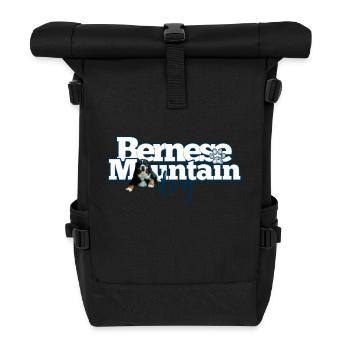 Berner Sennenhund - Rolltop Rucksack - Schwarz - Vorne