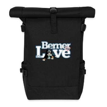 Berner Sennenhund - Rolltop Rucksack - Schwarz - Vorne