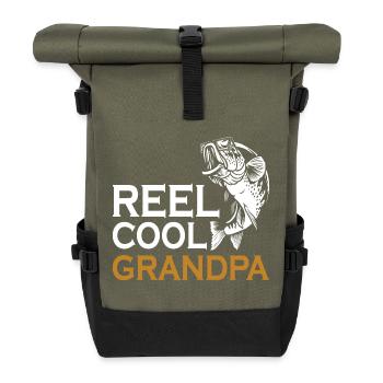Opa Conquer Angelrolle Cool - Rolltop Rucksack - Olive/Schwarz - Vorne