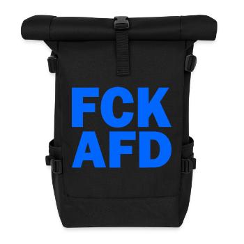 Fck afd - Rolltop Rucksack - Schwarz - Vorne