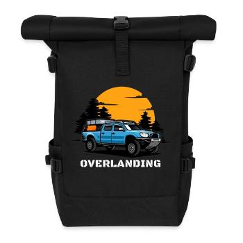 Overlanding Accessories, Overlanding Gear, Offroad - Roll Top Backpack - black - Front