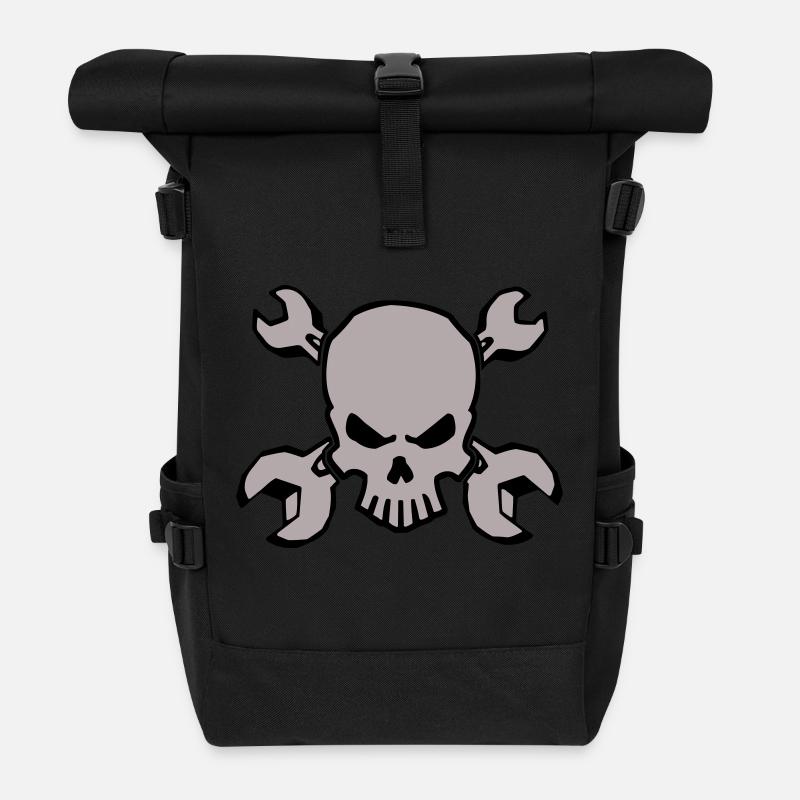 TOOLSKULL - 2C - Rolltop Rucksack - Schwarz