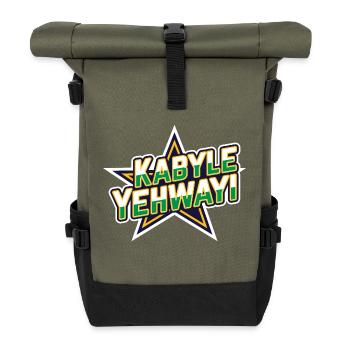 Kabyle Yehwayi (Kabyle Bien Fait, Je Le Veux) - Sac à dos roll top - olive/noir - Devant