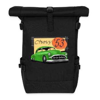 '53 Custom - Roll Top Backpack - black - Front