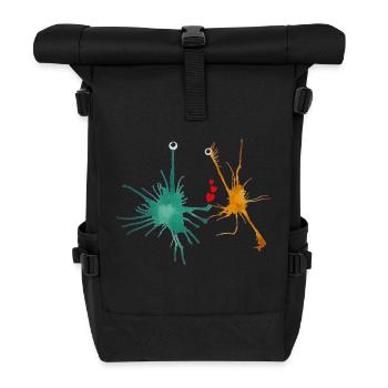 MonstRumm's Friends No.3 - Roll Top Backpack - black - Front