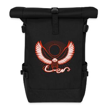 Eagle and Snake (V3) - Roll Top Backpack - black - Front
