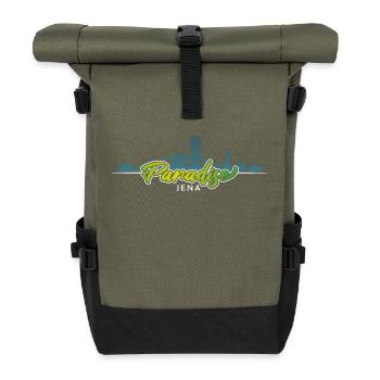 Jena Paradise - Rolltop Rucksack - Olive/Schwarz - Vorne