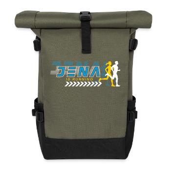 Jena Is Running - Rolltop Rucksack - Olive/Schwarz - Vorne