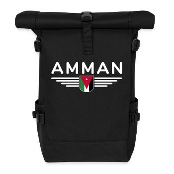 Jordan Amman Fan Outfit T-Shirt Design Gift - Sac à dos roll top - noir - Devant