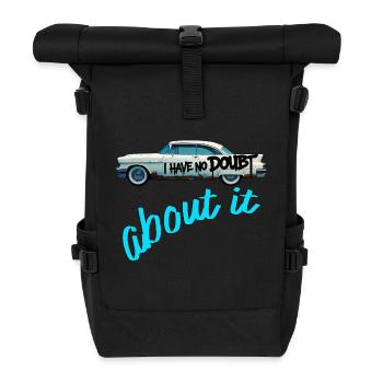 ausschließlich Oldtimer - Rolltop Rucksack - Schwarz - Vorne