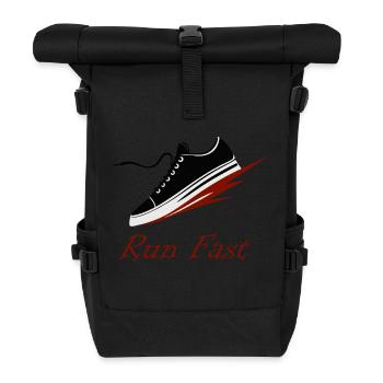COOL SHOES - Roll Top Backpack - black - Front