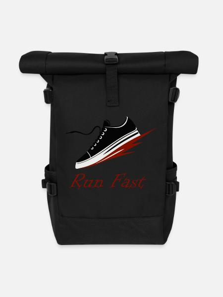 COOLE SCHUHE - Rolltop Rucksack - Schwarz