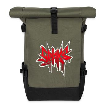 Sehks Netzwerk - Rolltop Rucksack - Olive/Schwarz - Vorne