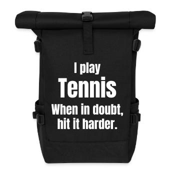 Tennis - Sac à dos roll top - noir - Devant