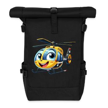 Trauma helicopter junior - Roll Top Backpack - black - Front