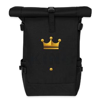 You're your own king - Roll Top Backpack - black - Front