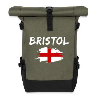 Bristol, Angleterre - Sac à dos roll top - olive/noir - Devant