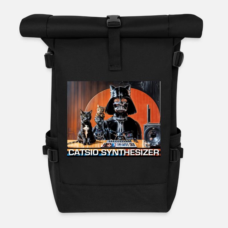 Catsio Synthesizer - Rolltop Rucksack - Schwarz