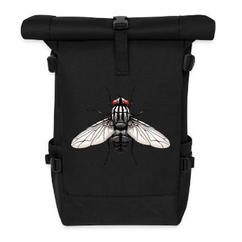 Fliege - Rolltop Rucksack - Schwarz - Vorne