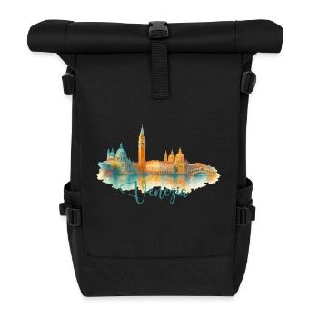 Venice Venezia City - Roll Top Backpack - black - Front