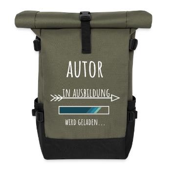 Creative Writing Student Profession Education Author - Roll Top Backpack - olive/black - Front
