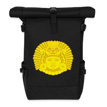 Aztec Dragon King - Roll Top Backpack - black - Front