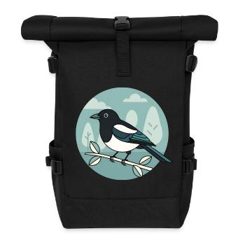 Elster - Rolltop Rucksack - Schwarz - Vorne