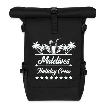 Maldives Holiday Crew  - Rolltop Rucksack - Schwarz - Vorne