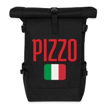 Pizzo Drapeau Italie - Sac à dos roll top - noir - Devant
