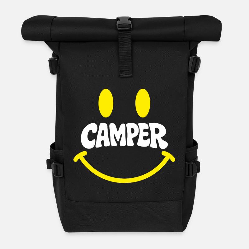 Campersmile  - Rolltop Rucksack - Schwarz