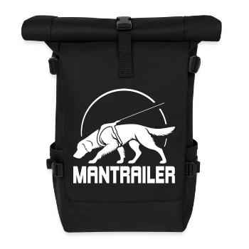 Golden Retriever MANTRAILER Suchhunde Hunde Hund - Rolltop Rucksack - Schwarz - Vorne