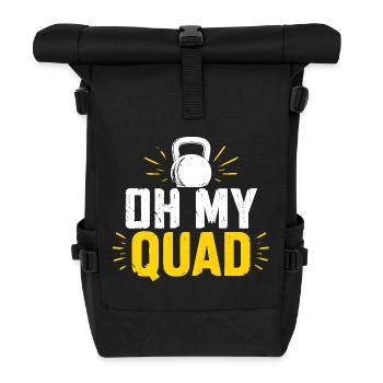 Oh My Quad Kettlebell Kraft - Rolltop Rucksack - Schwarz - Vorne