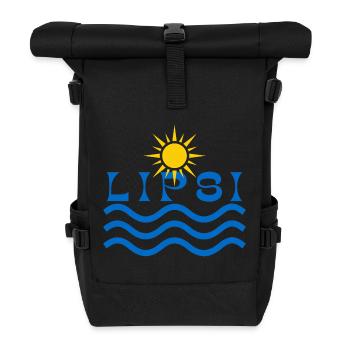 Ondes solaires Lipsi - Sac à dos roll top - noir - Devant