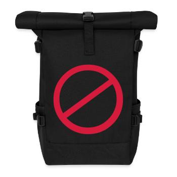 NO signe - Sac à dos roll top - noir - Devant