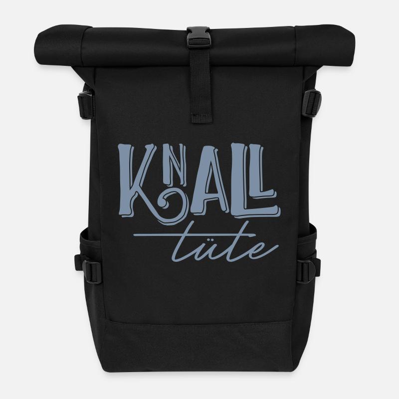 Knalltüte - Rolltop Rucksack - Schwarz