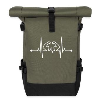 Heart Beats pour fintess - Sac à dos roll top - olive/noir - Devant