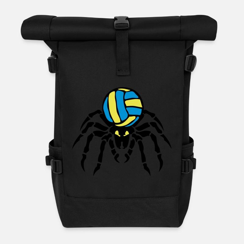 Volleyball Water spider spider spi - Rolltop Rucksack - Schwarz