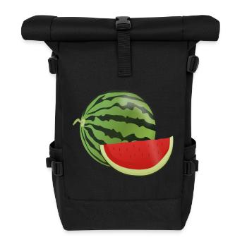 pastèque pastèque fruits végétariens1112 - Sac à dos roll top - noir - Devant
