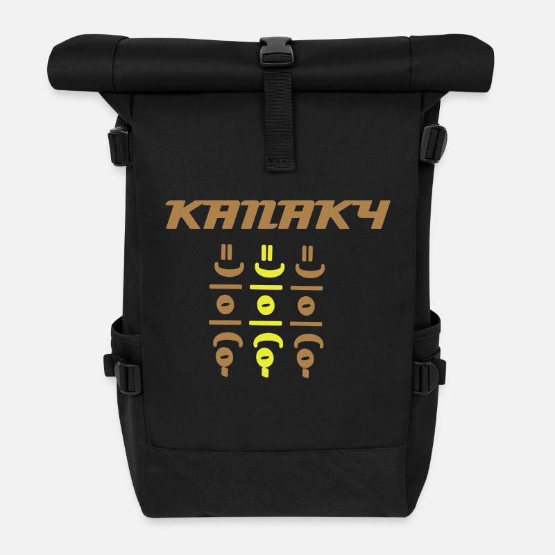 Kanaky - Sac à dos roll top - noir