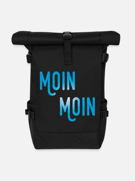 Moin Moin - Rolltop Rucksack - Schwarz