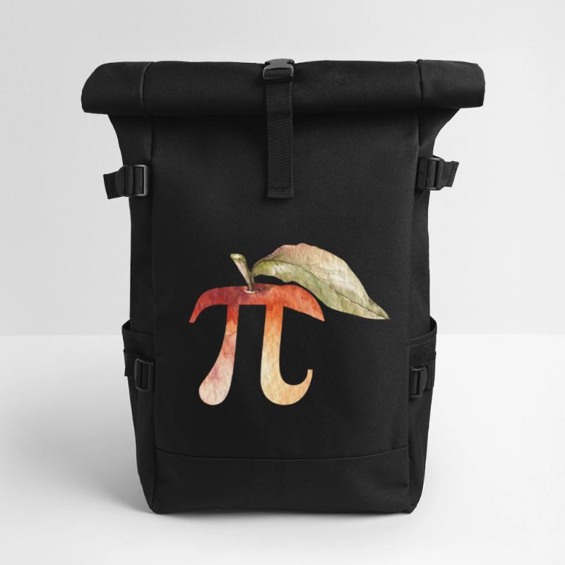Cadeaux de science de maths de Pi jour, signe de Pi. Amants de maths Sac à dos roll top